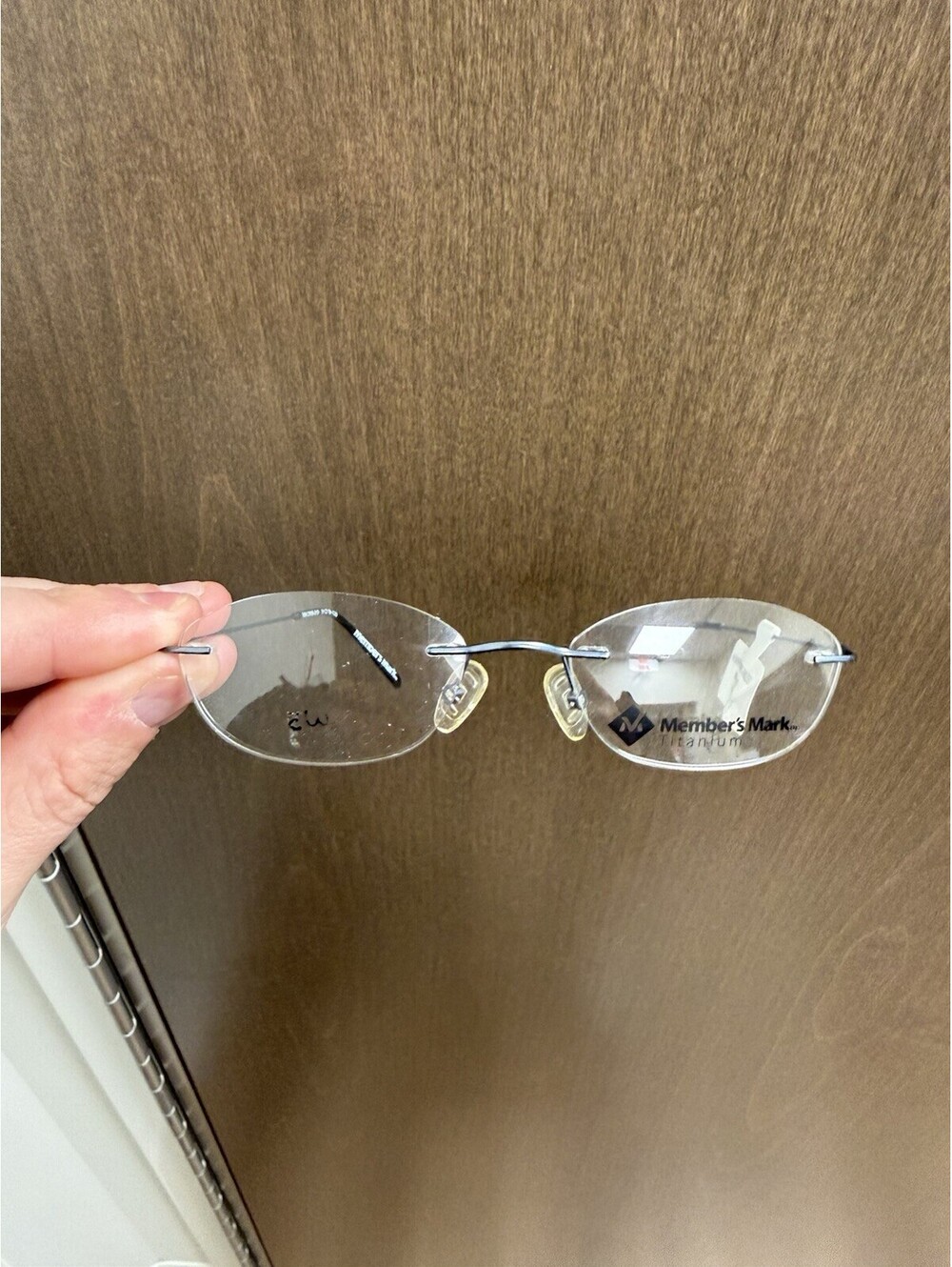 Member's Mark Rimless Eyeglasses MM 2006-010 Silver 55-18-135